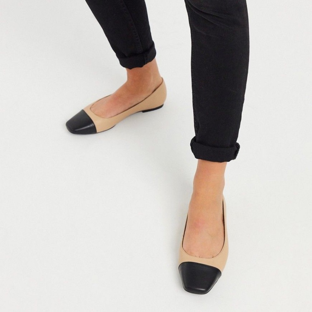 ASOS Beige and Black Flats